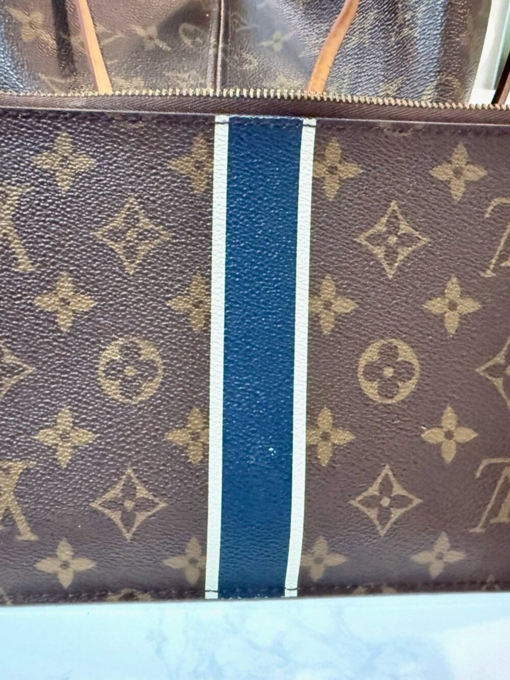 Louis Vuitton Neverfull MM Monogram Personalized "K" with matching pouch - Picture 13 of 15